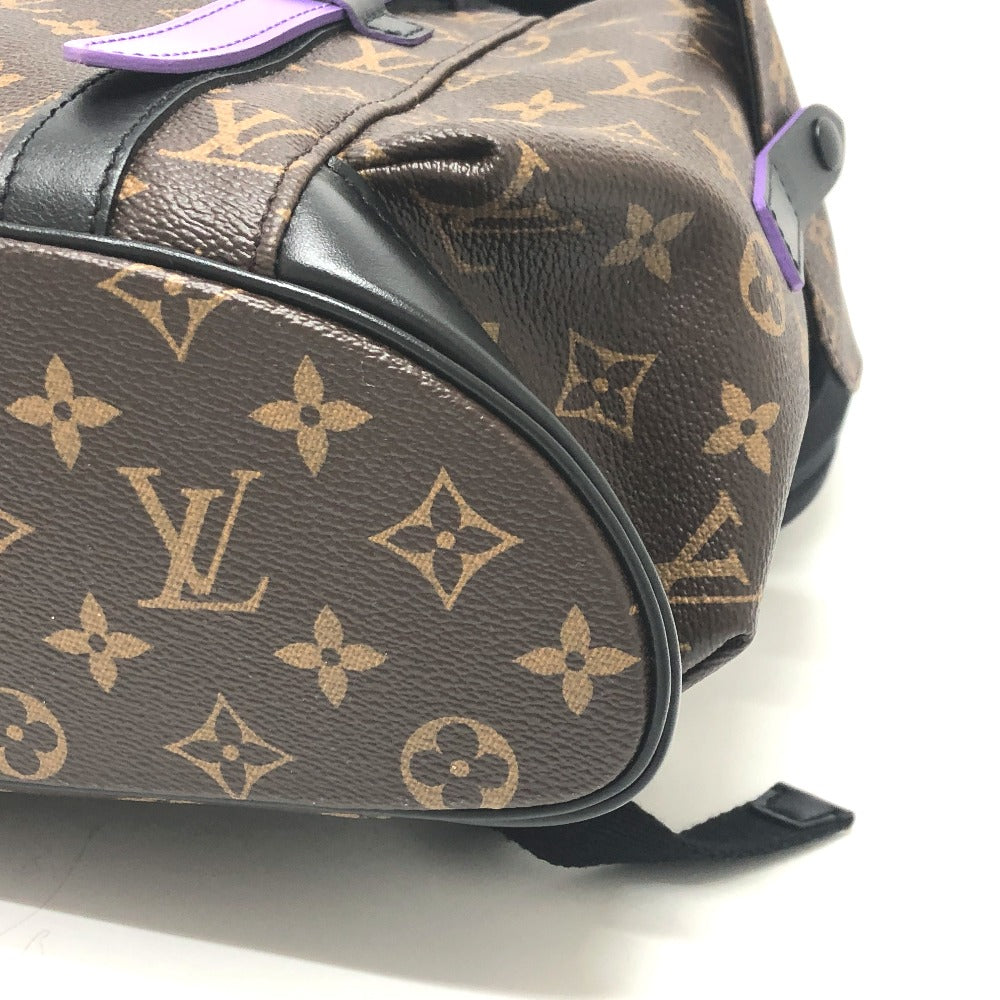 Louis Vuitton Monogram Macassar Christopher MM Purple Backpack