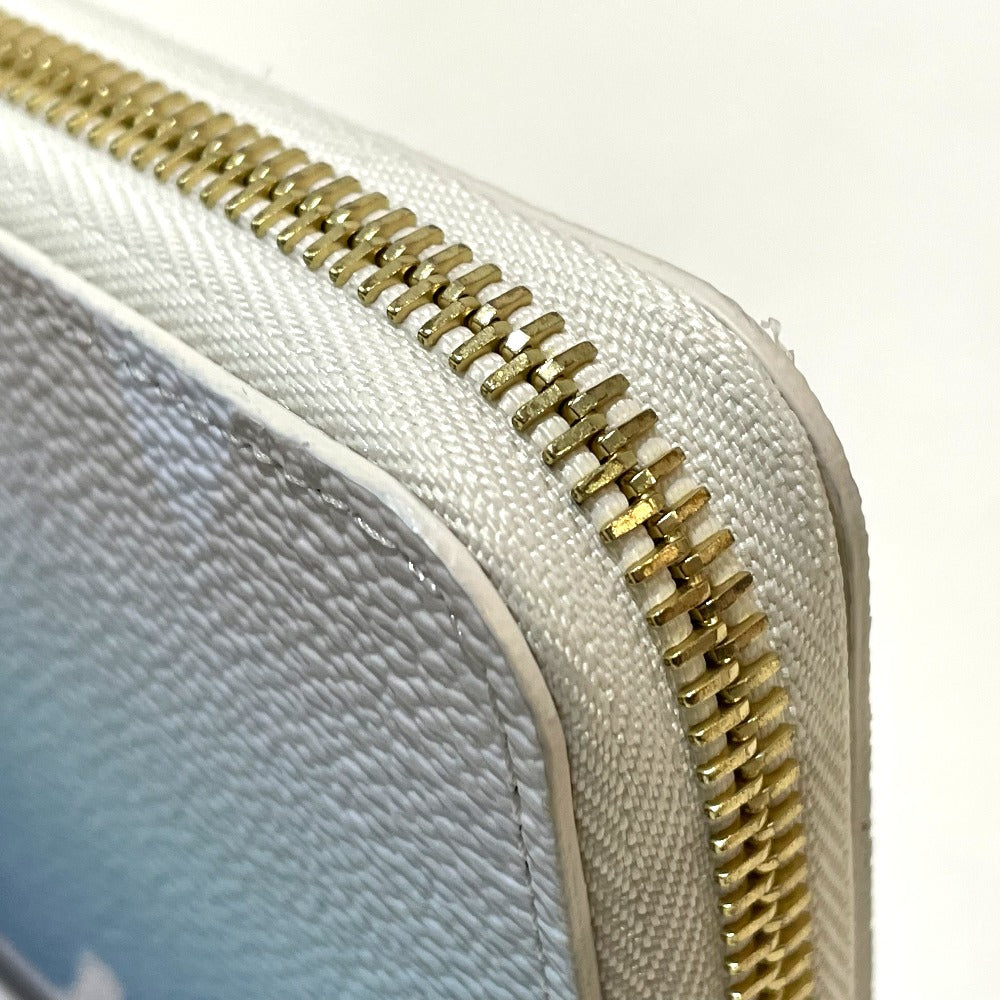 corner top Louis Vuitton Monogram Giant By The Pool Zippy Wallet Blue
