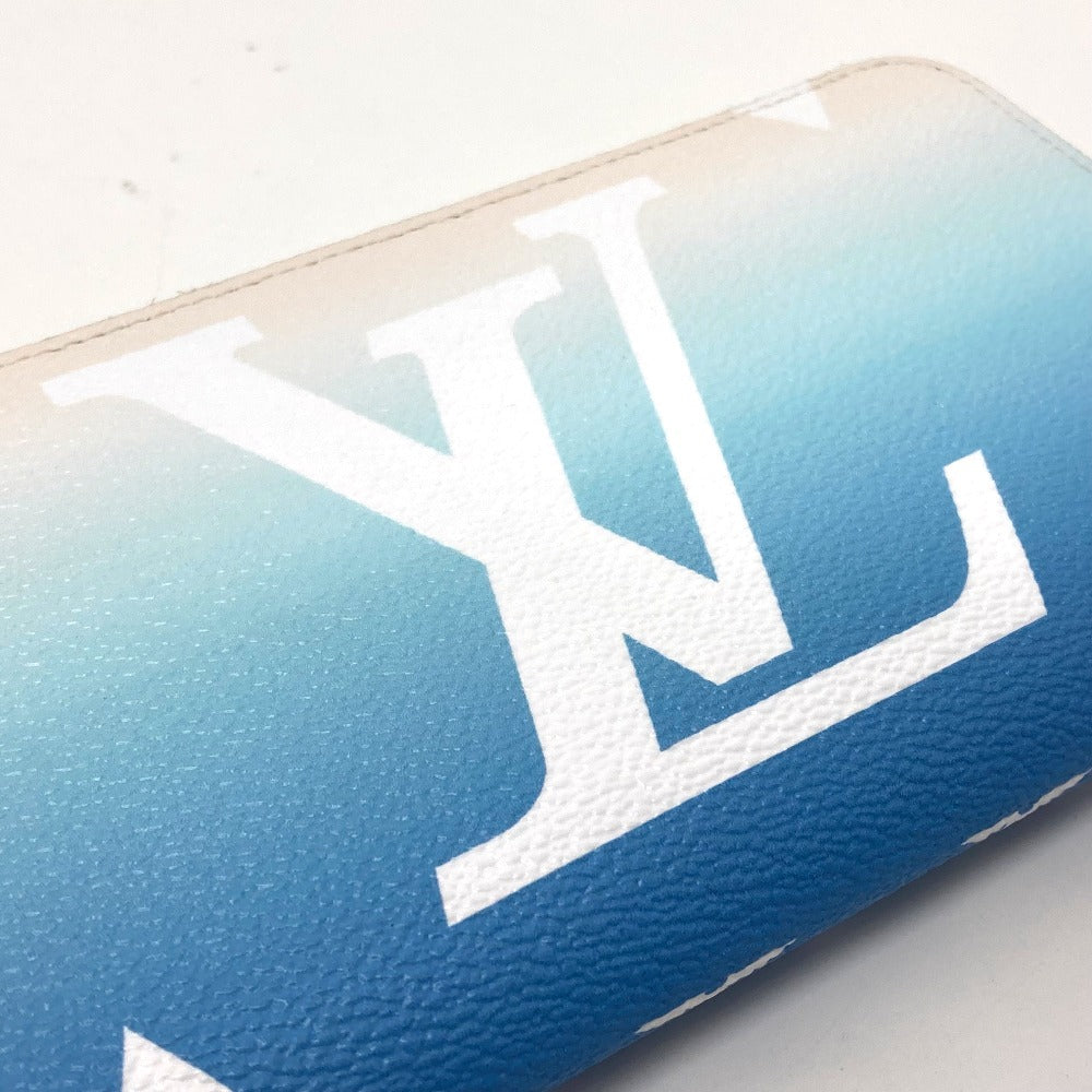 back Louis Vuitton Monogram Giant By The Pool Zippy Wallet Blue