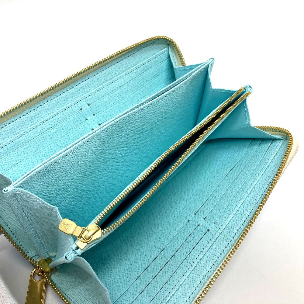 interior blue Louis Vuitton Monogram Giant By The Pool Zippy Wallet Blue