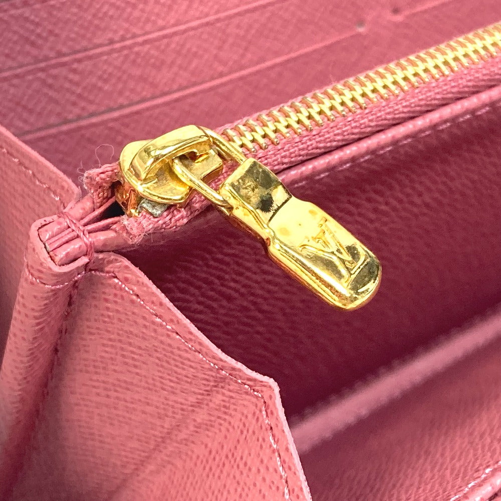 Louis Vuitton Denim Monogram Jacquard Zippy Wallet Pink -Pre-Owned