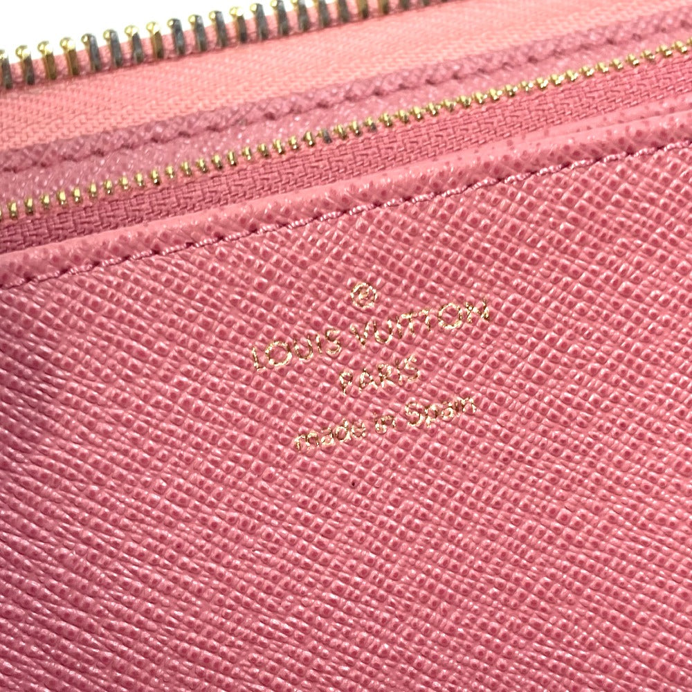 Louis Vuitton Denim Monogram Jacquard Zippy Wallet Pink -Pre-Owned