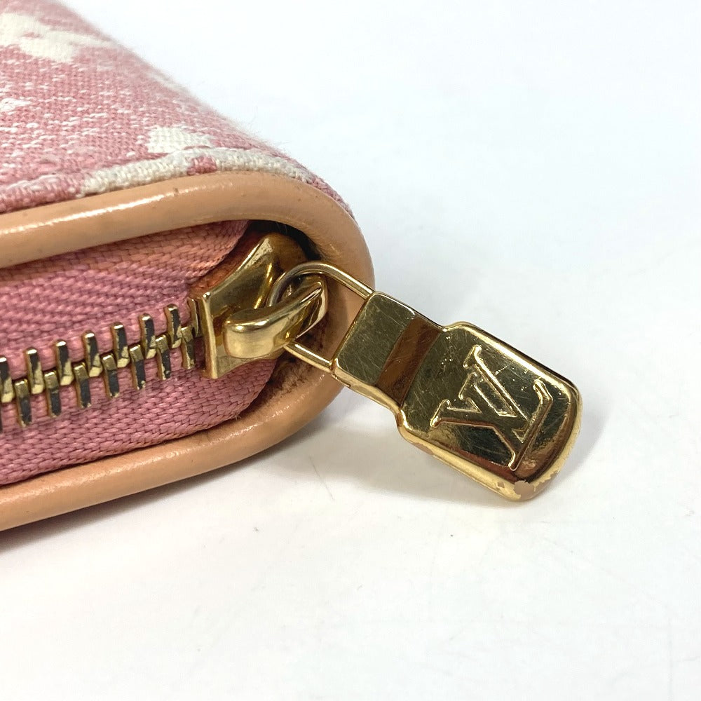 Louis Vuitton Denim Monogram Jacquard Zippy Wallet Pink -Pre-Owned