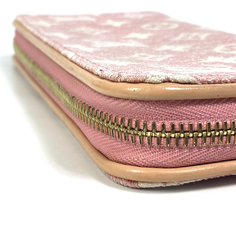 Louis Vuitton Denim Monogram Jacquard Zippy Wallet Pink -Pre-Owned