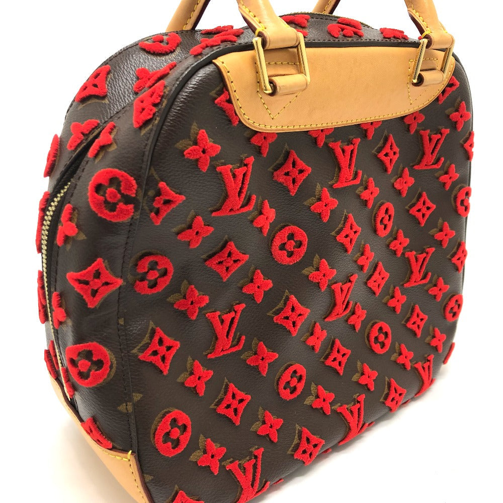 Pre-Loved Louis Vuitton Monogram Tuffetage Deauville Cube Red