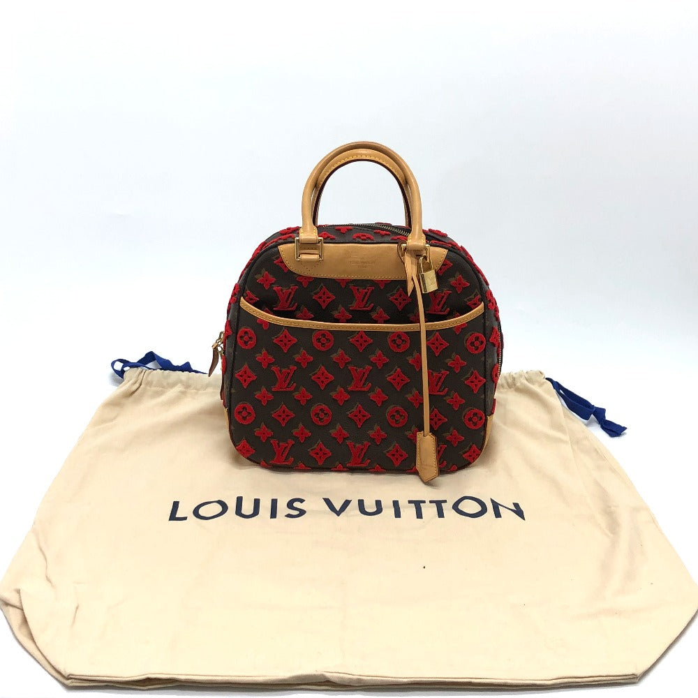 Pre-Loved Louis Vuitton Monogram Tuffetage Deauville Cube Red