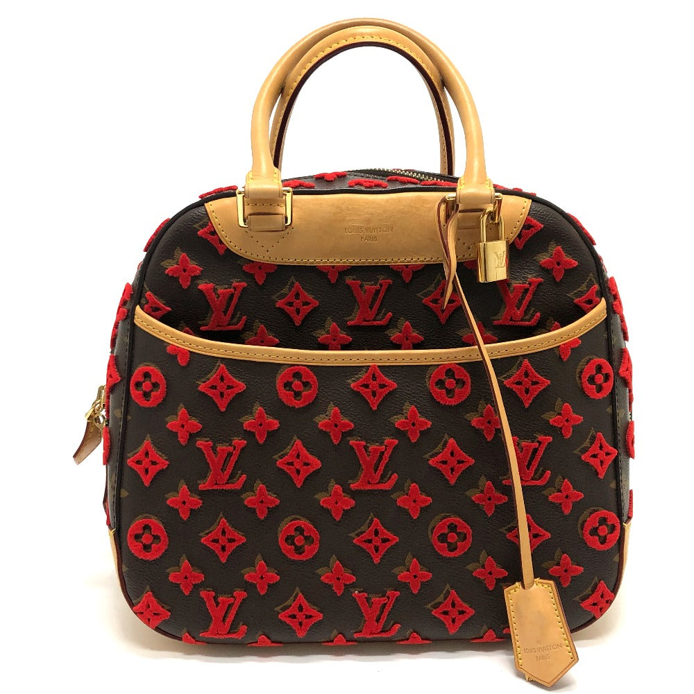 Pre-Loved Louis Vuitton Monogram Tuffetage Deauville Cube Red