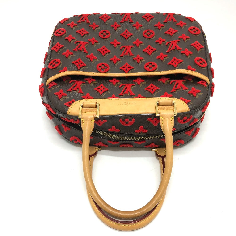 Pre-Loved Louis Vuitton Monogram Tuffetage Deauville Cube Red