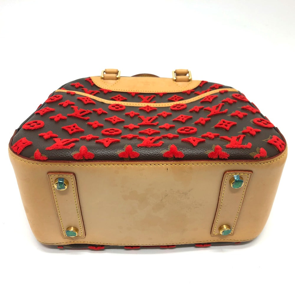 Pre-Loved Louis Vuitton Monogram Tuffetage Deauville Cube Red
