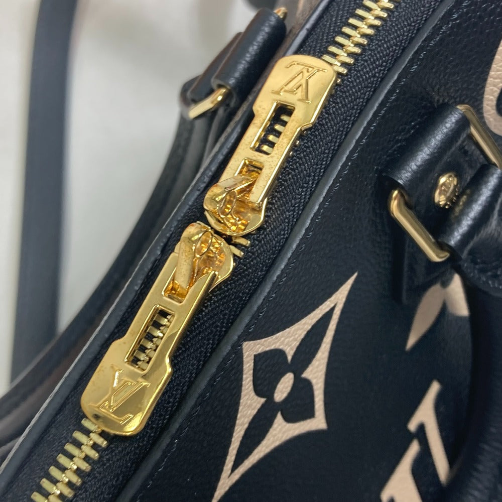 top zipper Louis Vuitton Empreinte Monogram Speedy Bandouliere 25 Black/Beige