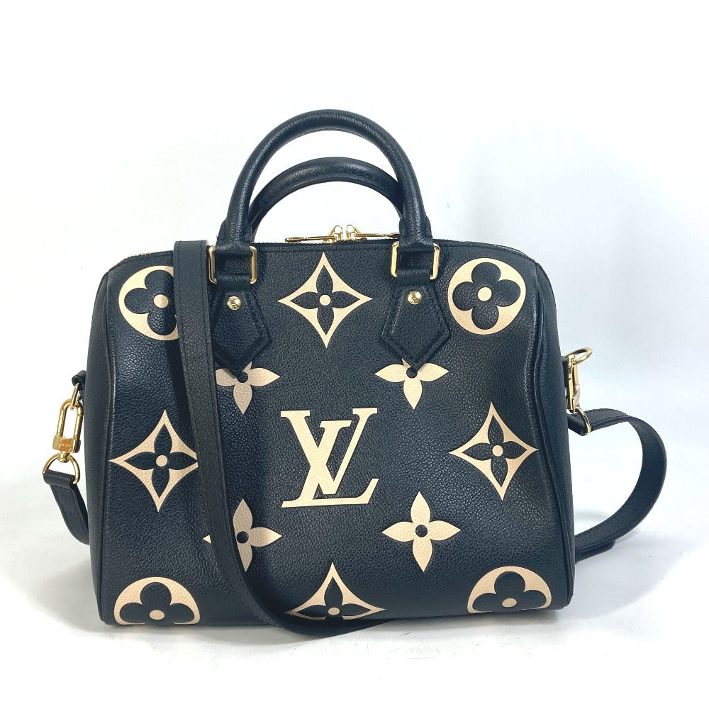 Louis Vuitton Empreinte Monogram Speedy Bandouliere 25 Black/Beige