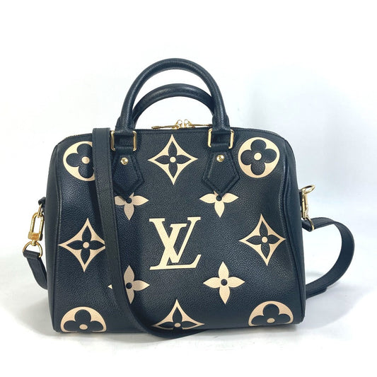 Louis Vuitton Empreinte Monogram Speedy Bandouliere 25 Black/Beige