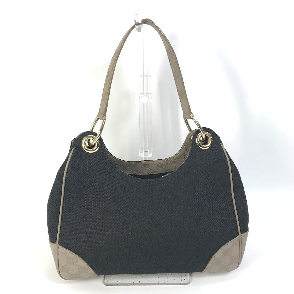 back Gucci Canvas Guccissima Hobo Navy Blue