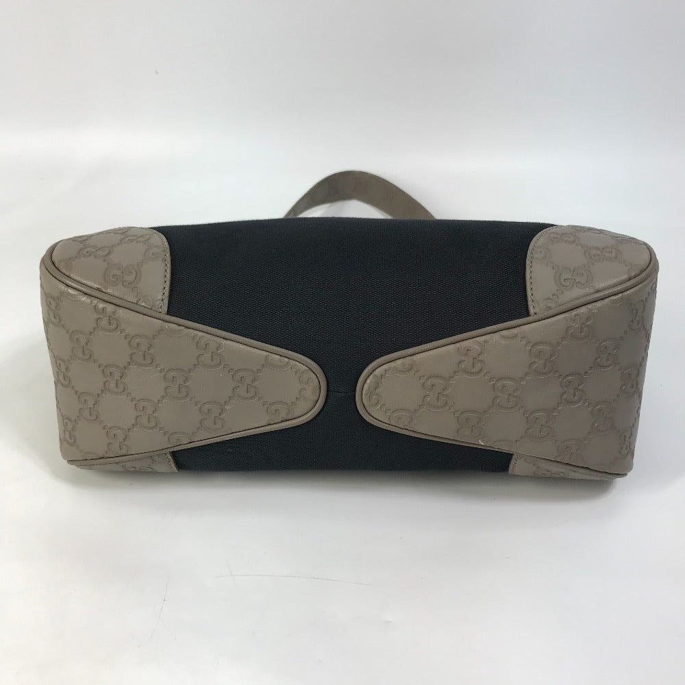 bottom Gucci Canvas Guccissima Hobo Navy Blue