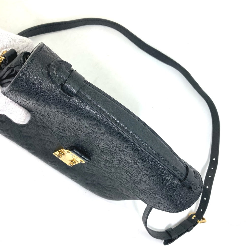 top handle Louis Vuitton Empreinte Leather Pochette Metis Black
