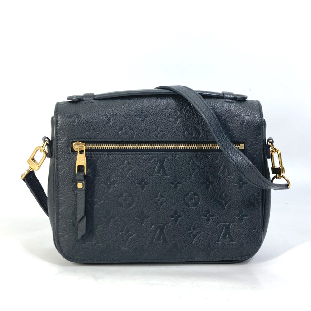 back Louis Vuitton Empreinte Leather Pochette Metis Black