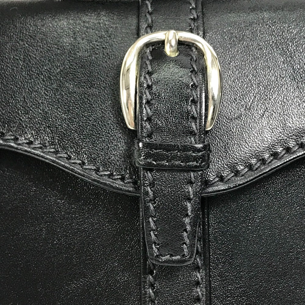 buckle Gucci Mini Bag Shoulder Bag Black silver hardware