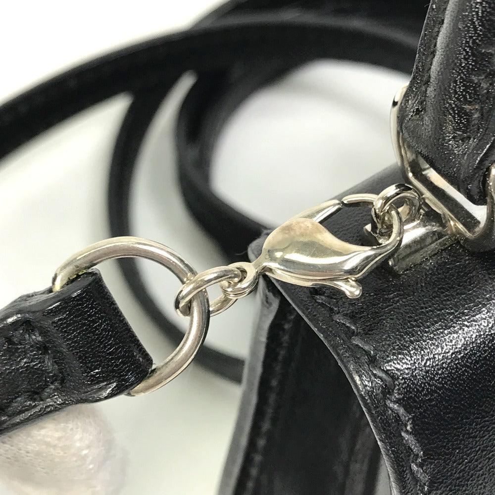 clasp Gucci Mini Bag Shoulder Bag Black silver hardware