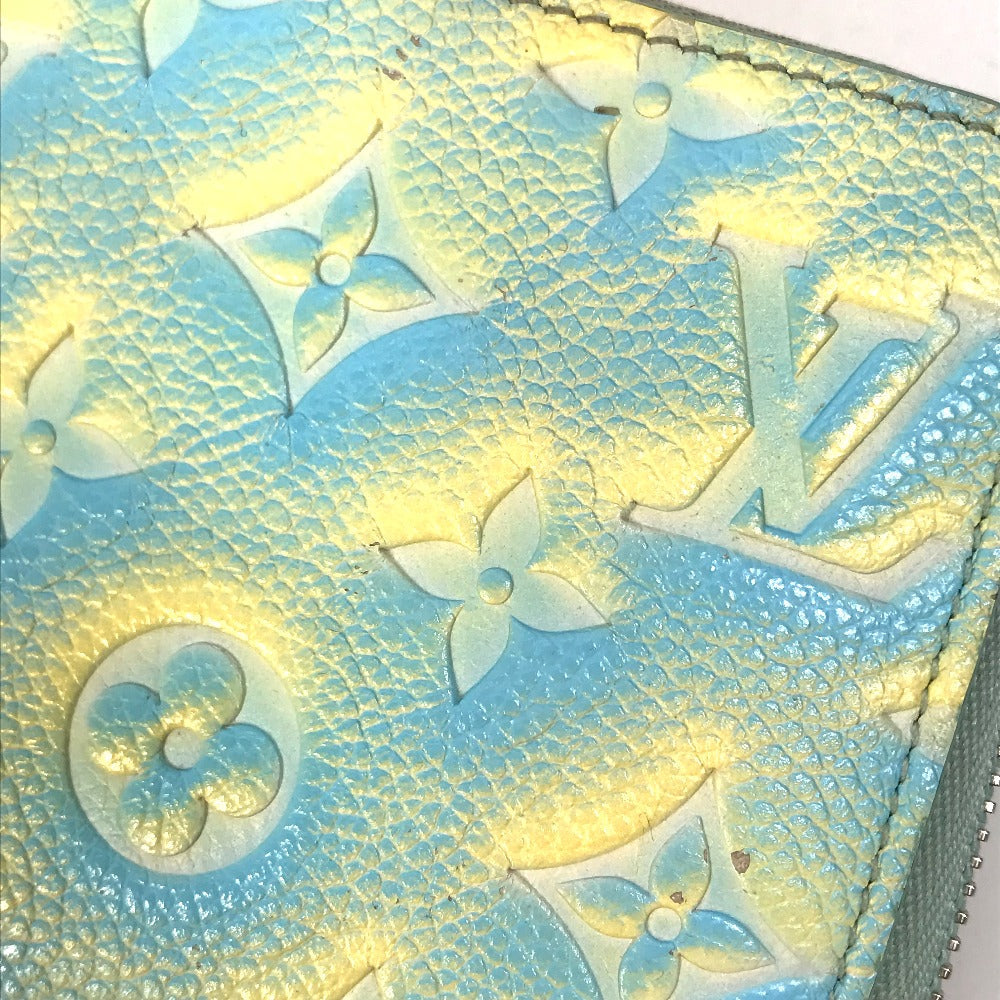 close up Louis Vuitton Empreinte Monogram Summer Stardust Long Zippy Wallet Green