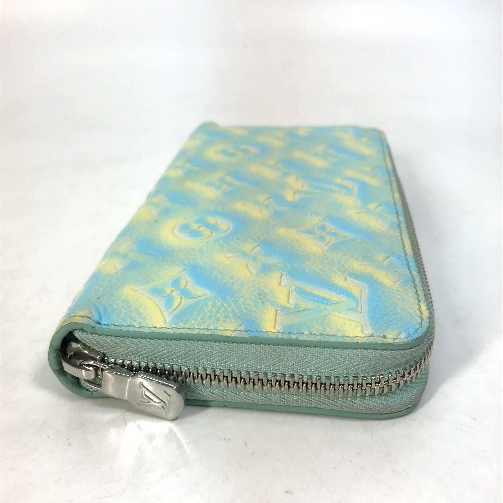 side Louis Vuitton Empreinte Monogram Summer Stardust Long Zippy Wallet Green