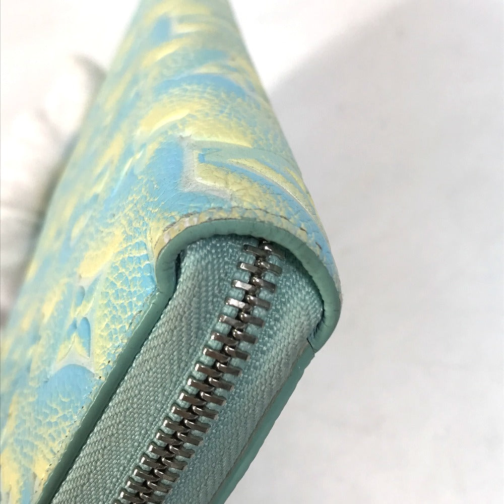 edge Louis Vuitton Empreinte Monogram Summer Stardust Long Zippy Wallet Green