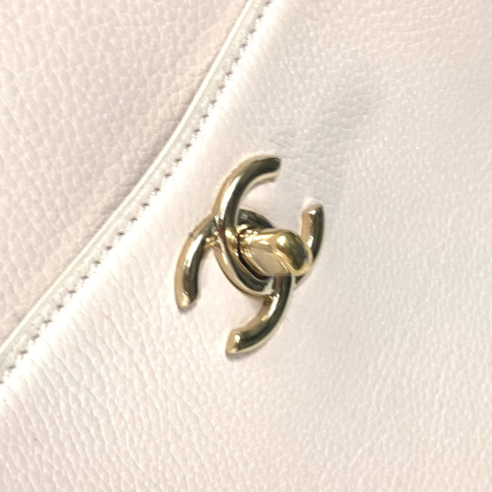 logo Chanel Calfskin Bi-Color Neo Executive Small Shopper Tote Beige/Black