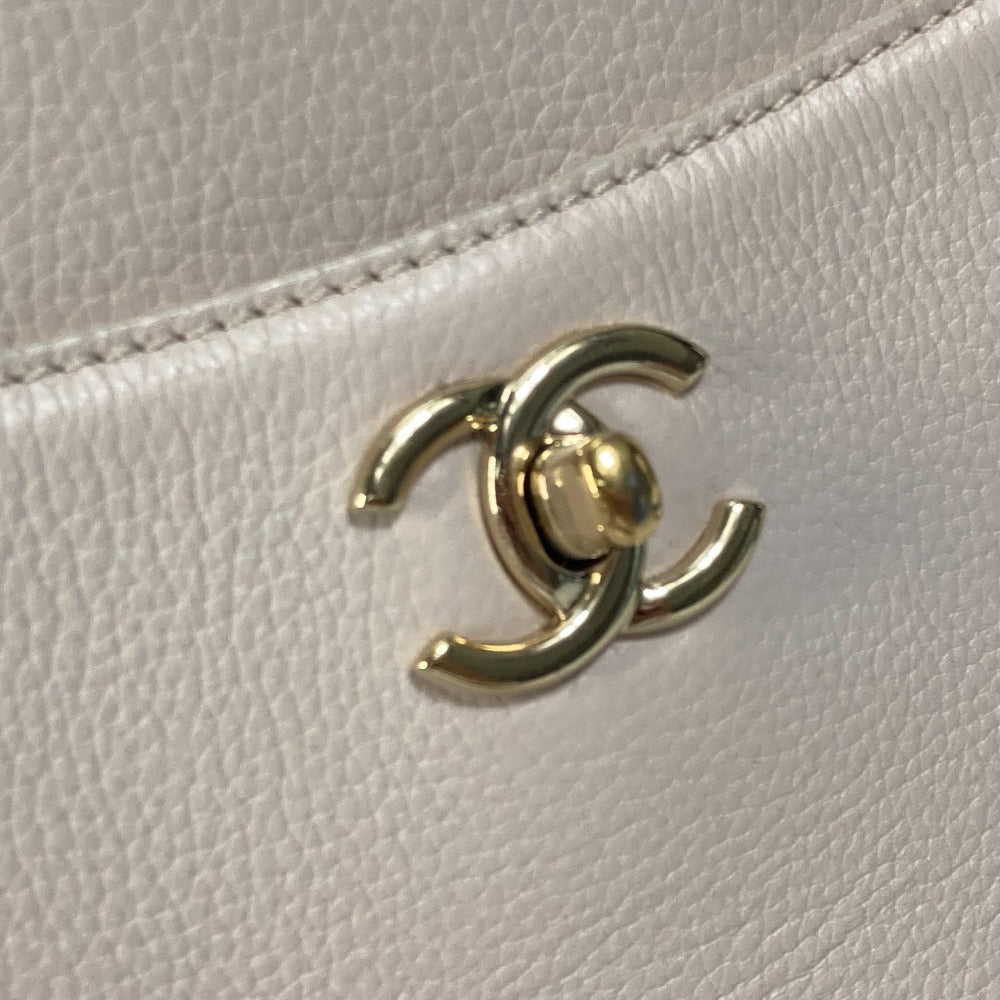 gold hardware Chanel Calfskin Bi-Color Neo Executive Small Shopper Tote Beige/Black