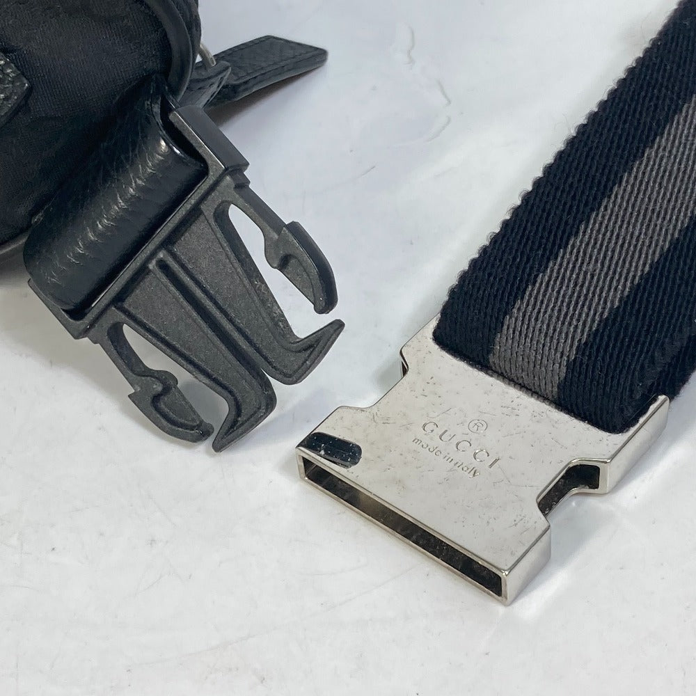 Gucci Nylon Monogram Fanny Pack Belt Bag Black