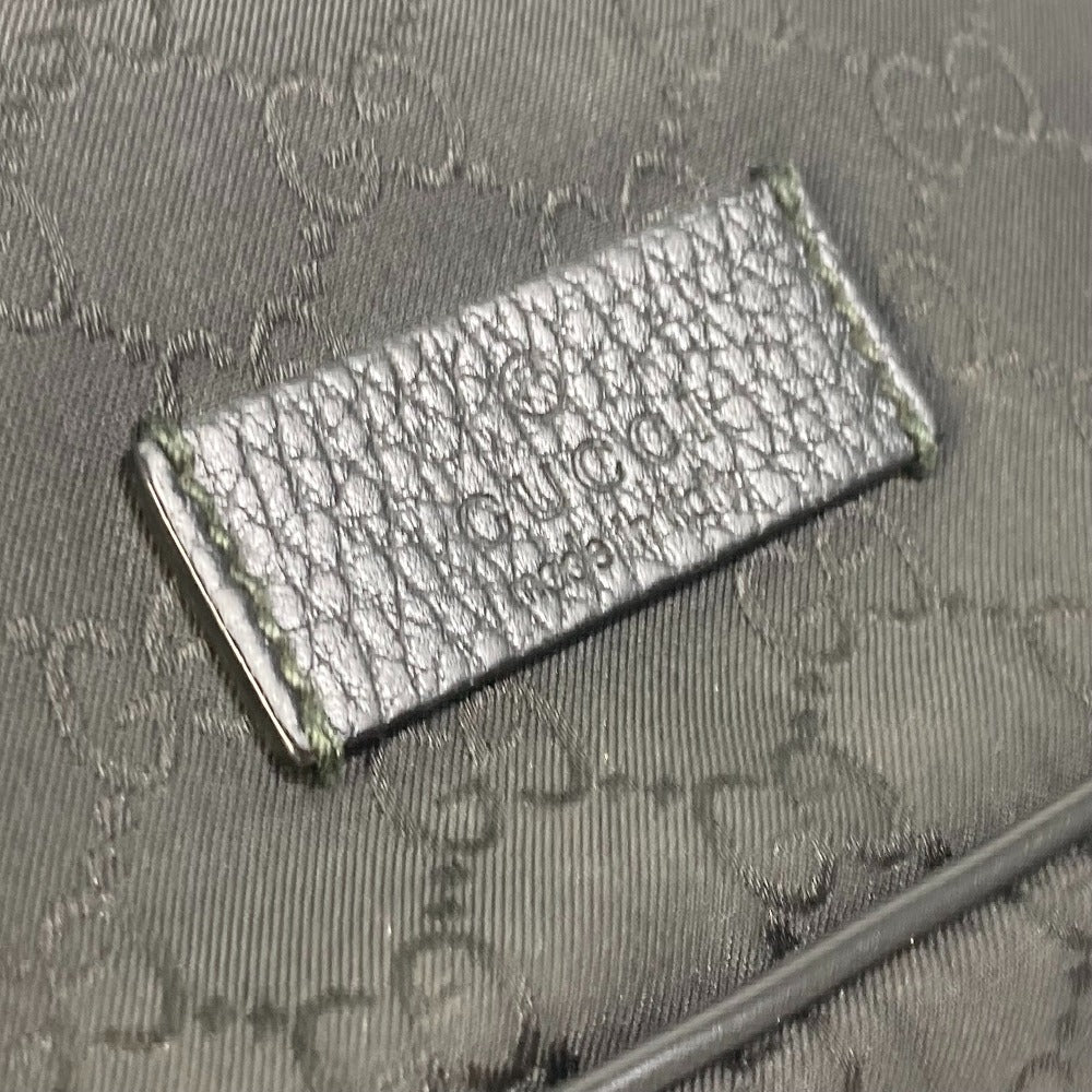 Gucci Nylon Monogram Fanny Pack Belt Bag Black
