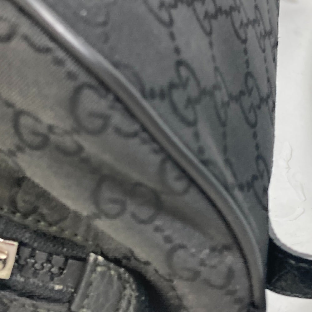 Gucci Nylon Monogram Fanny Pack Belt Bag Black
