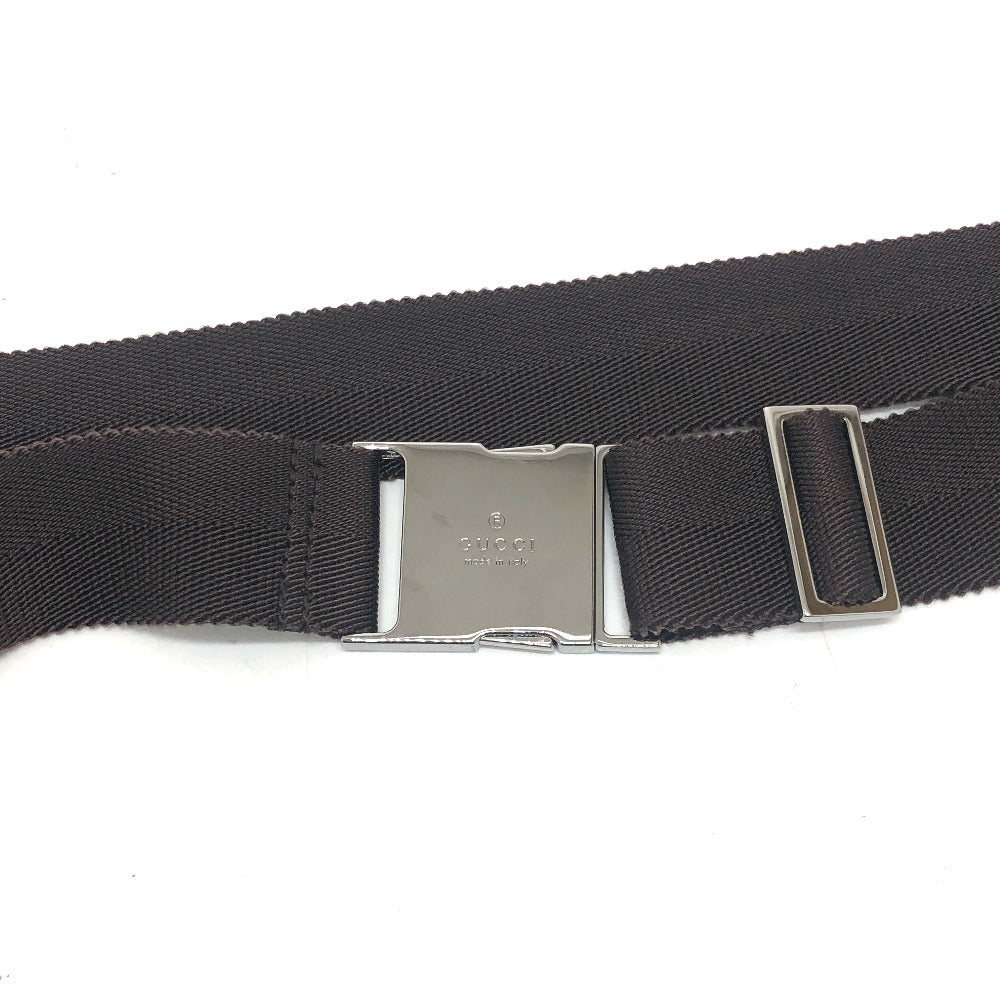 belt Gucci Monogram Waist Pouch Bag Brown silver hardware