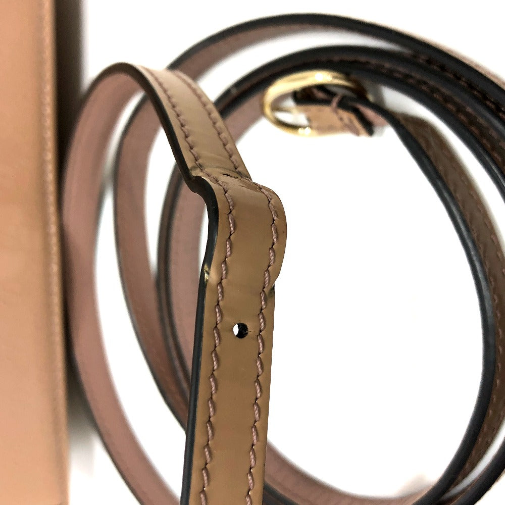 strap Gucci Micro "GG" Shoulder Bag Beige Patent Leather