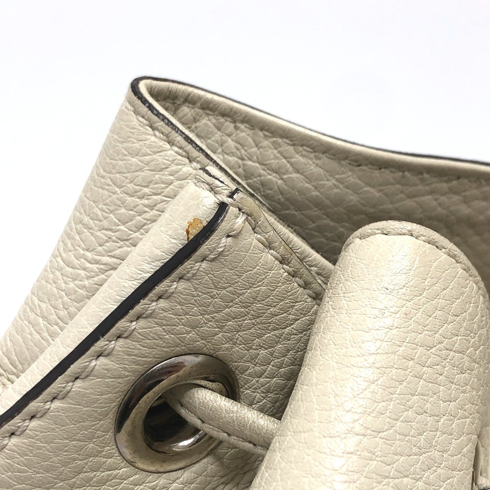 edge Gucci Cellarius Calfskin Bamboo Backpack Mystic White Medium