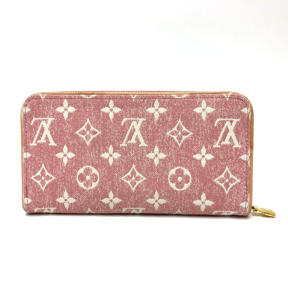 Louis Vuitton Denim Pink Monogram Jacquard Zippy Wallet -Pre-Owned