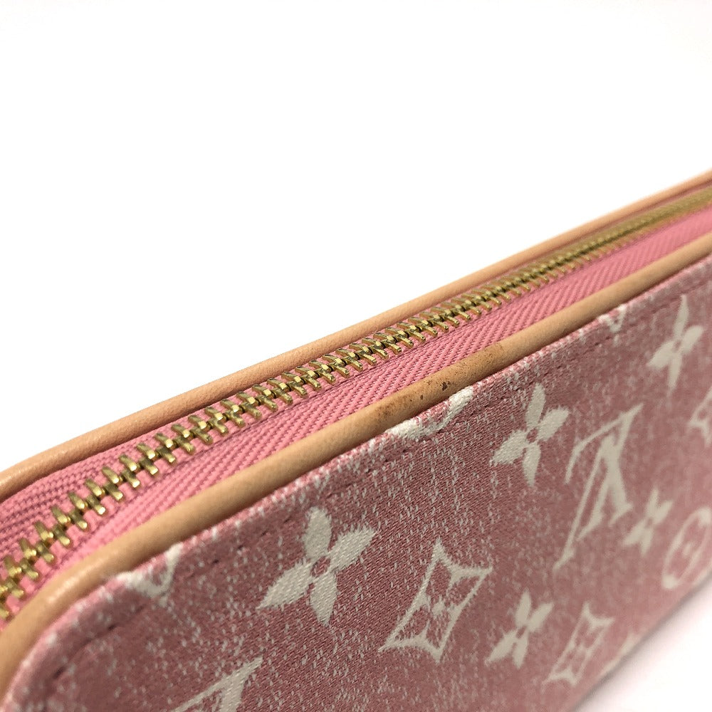 Louis Vuitton Denim Pink Monogram Jacquard Zippy Wallet -Pre-Owned
