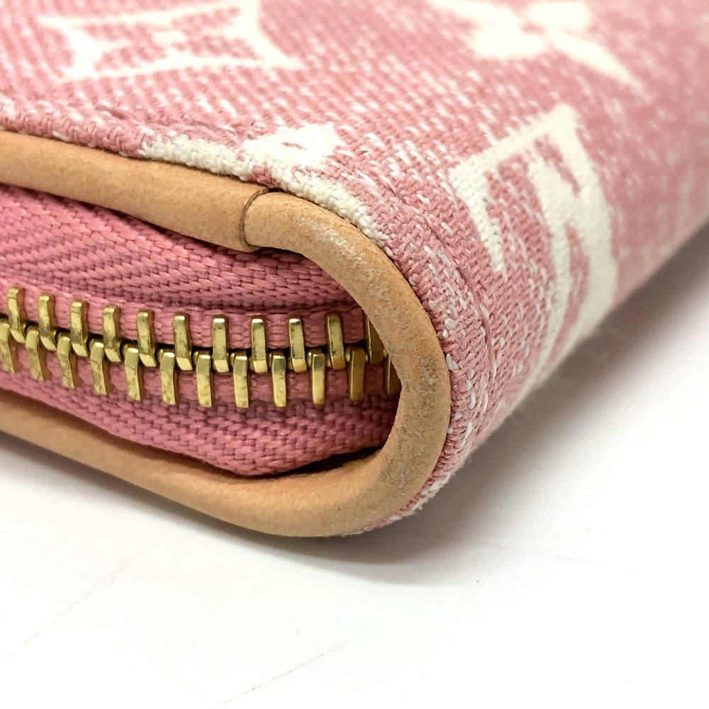 Louis Vuitton Denim Pink Monogram Jacquard Zippy Wallet -Pre-Owned