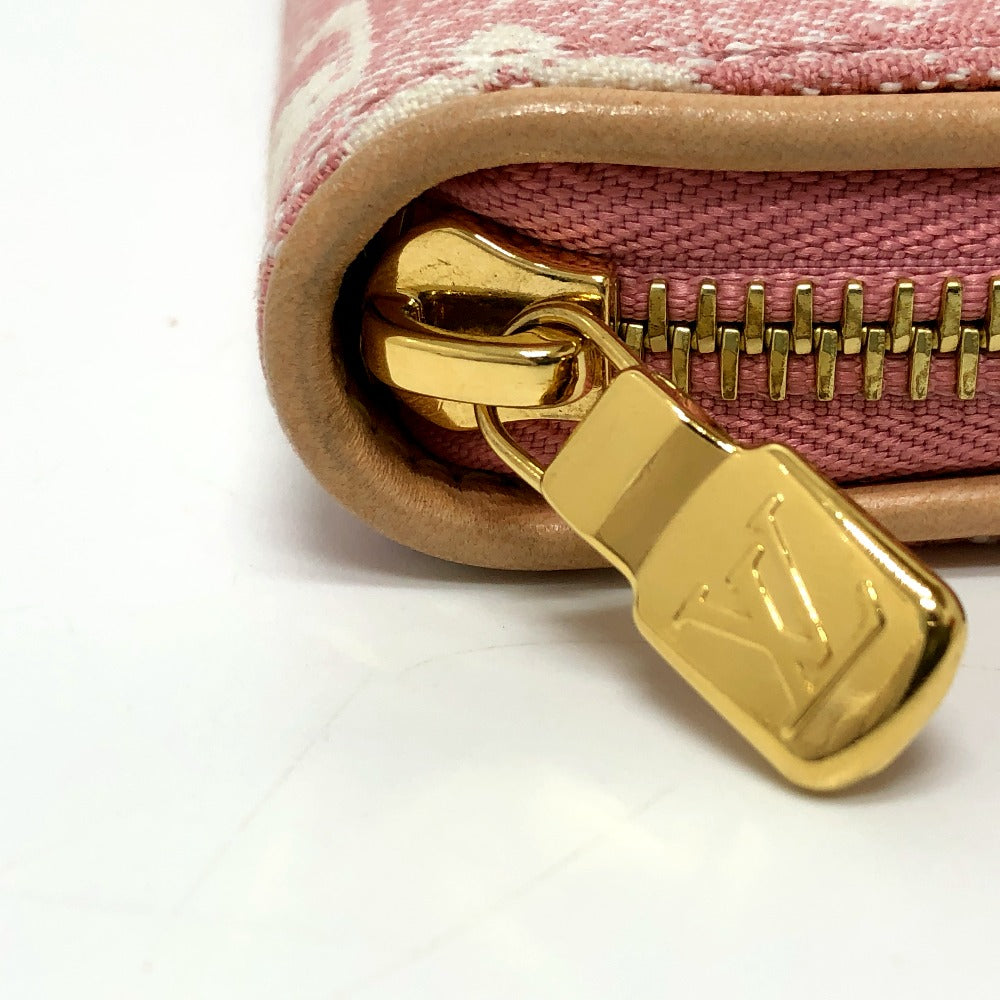 Louis Vuitton Denim Pink Monogram Jacquard Zippy Wallet -Pre-Owned
