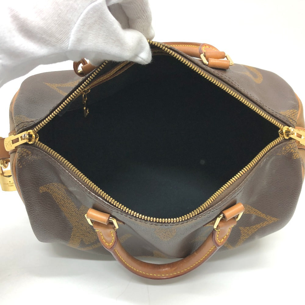 interior Louis Vuitton Reverse Brown Canvas Monogram Speedy Bandouliere 30