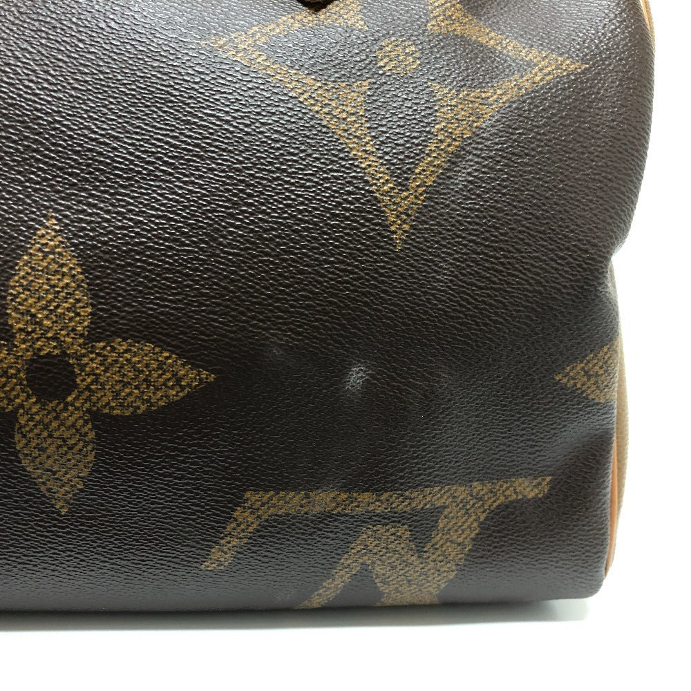 side Louis Vuitton Reverse Brown Canvas Monogram Speedy Bandouliere 30