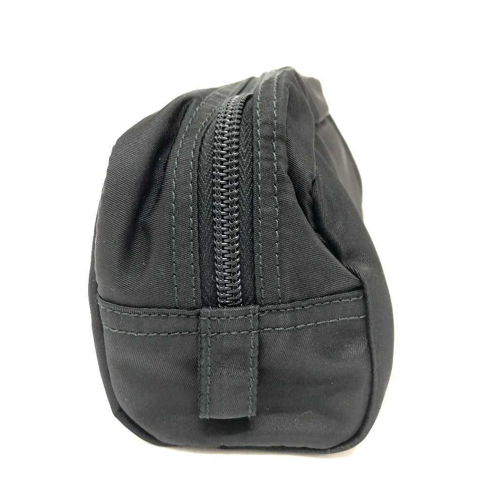 Gray zippered pouch on a white background