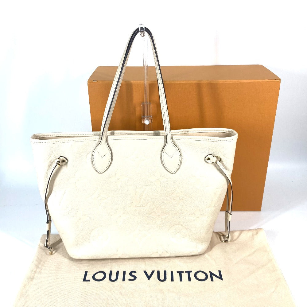 box and dustbag Louis Vuitton Empreinte Monogram Neverfull MM Cream