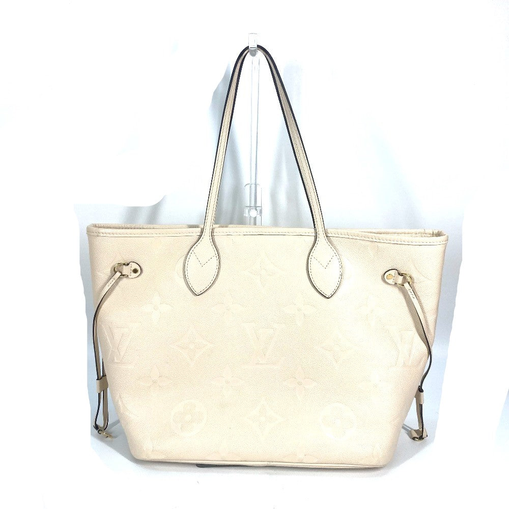 back Louis Vuitton Empreinte Monogram Neverfull MM Cream
