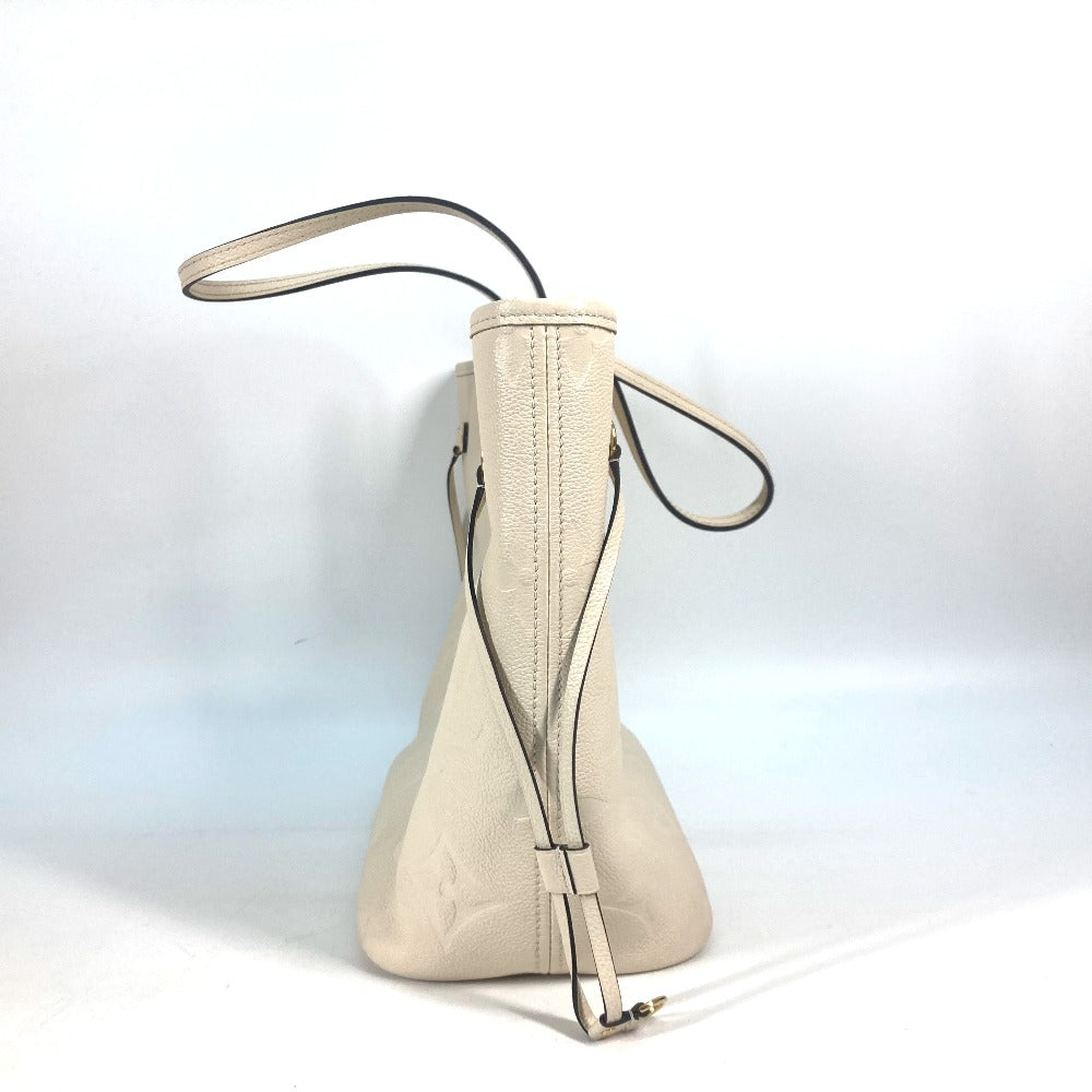 side Louis Vuitton Empreinte Monogram Neverfull MM Cream
