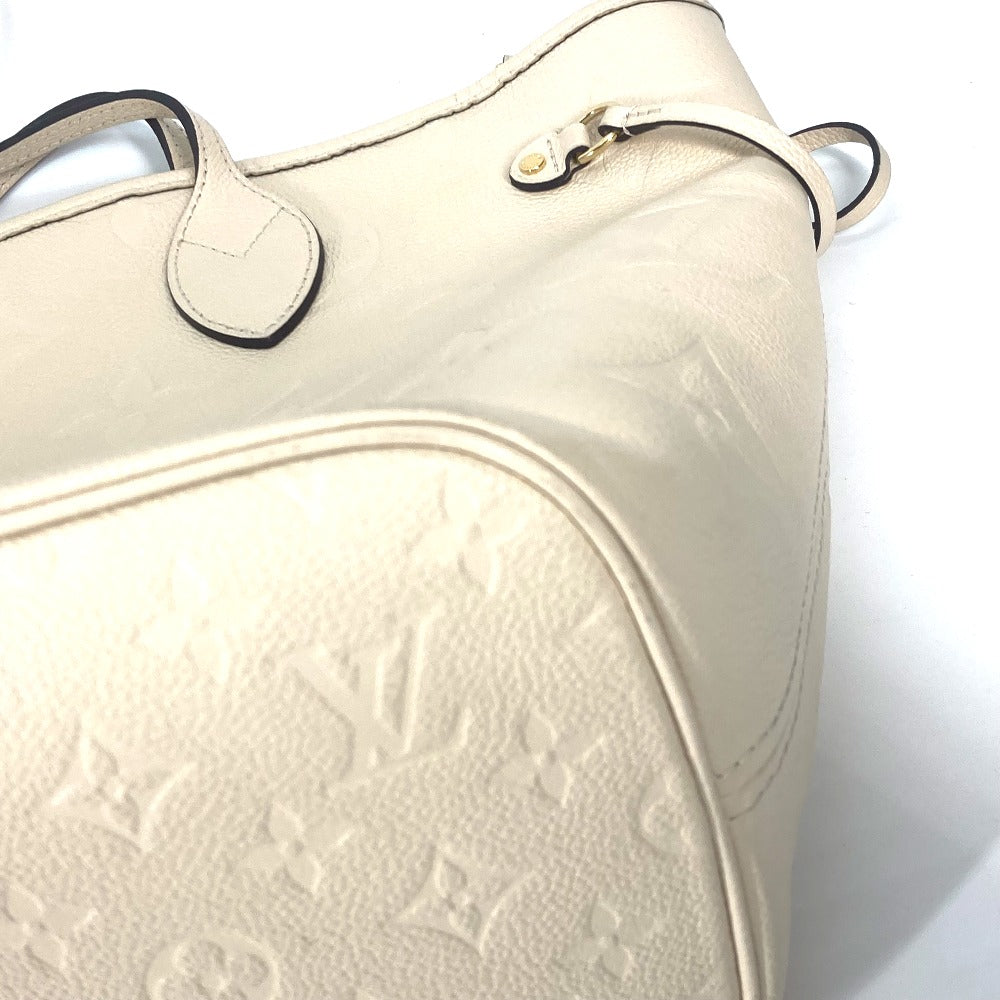 corner Louis Vuitton Empreinte Monogram Neverfull MM Cream