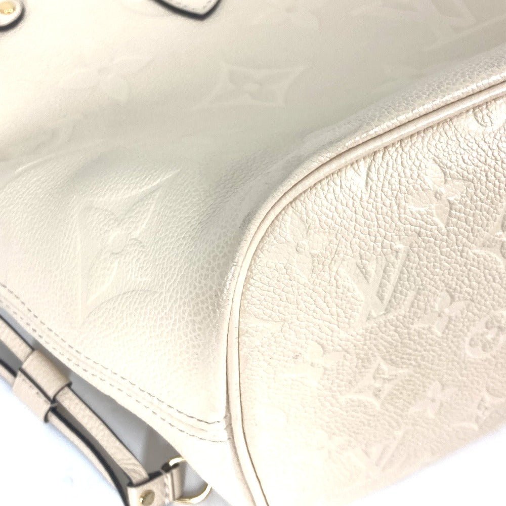 corner Louis Vuitton Empreinte Monogram Neverfull MM Cream