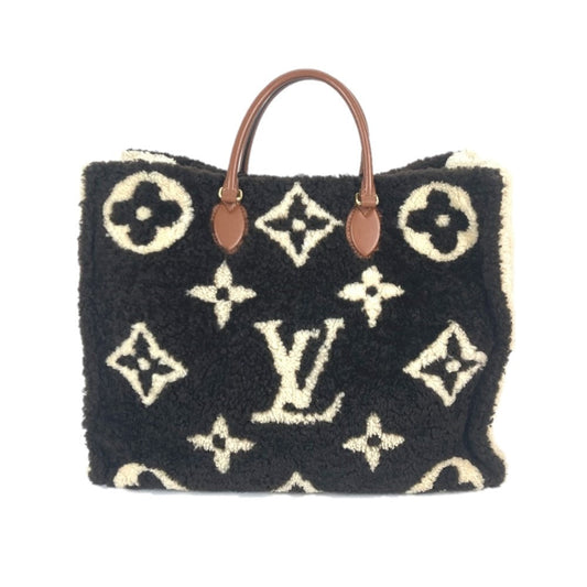 Louis Vuitton Shearling Monogram On The Go GM Black and White