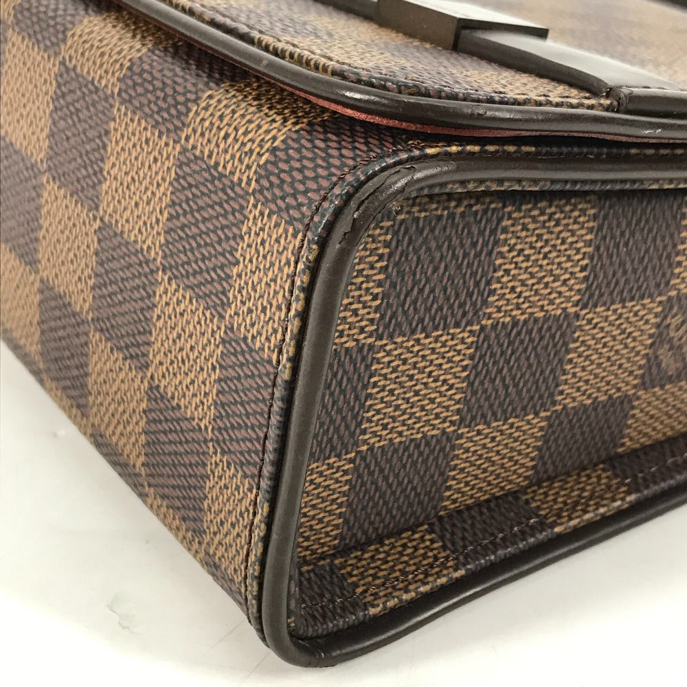 corner Louis Vuitton Damier Ebene Tribeca Long brown
