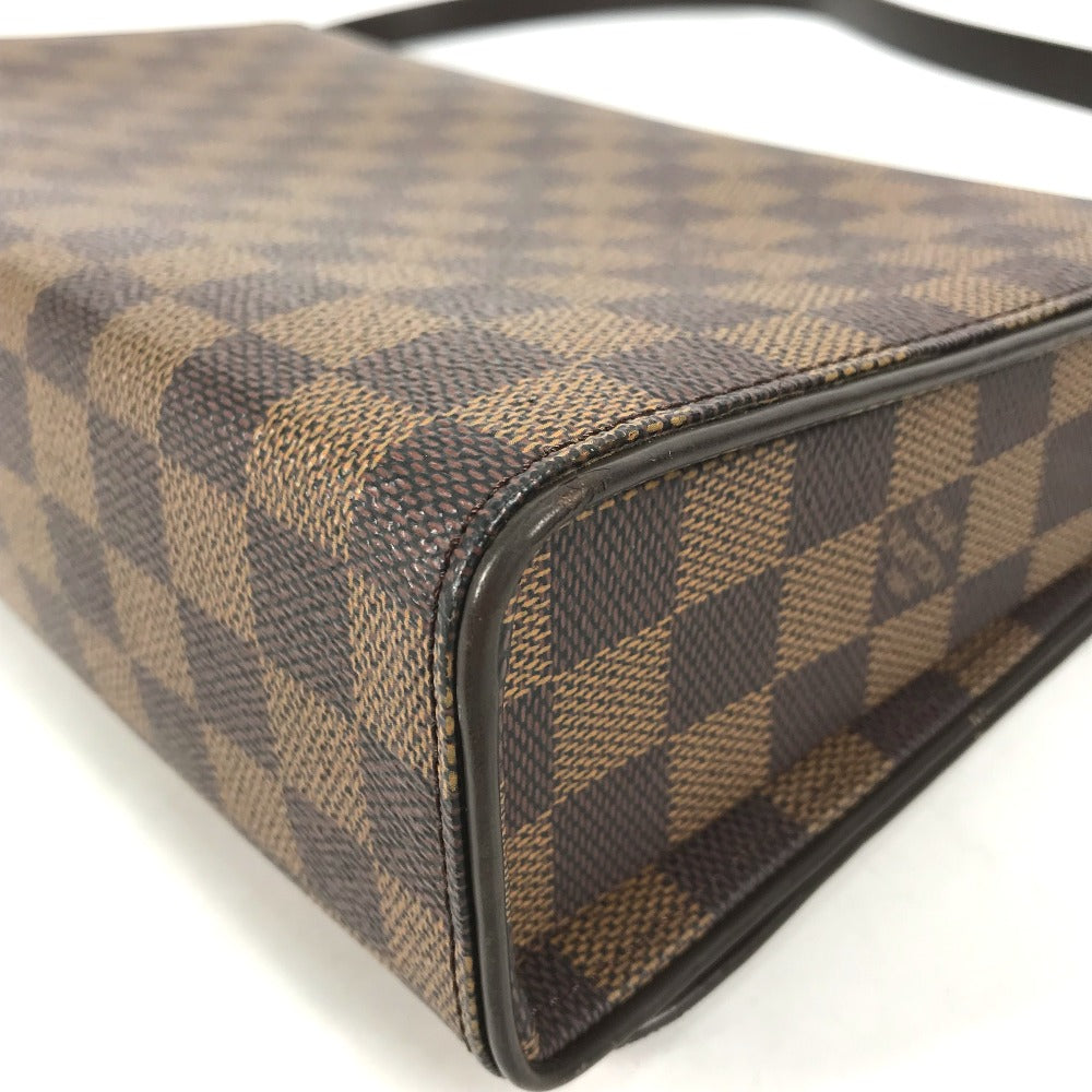 corner Louis Vuitton Damier Ebene Tribeca Long brown