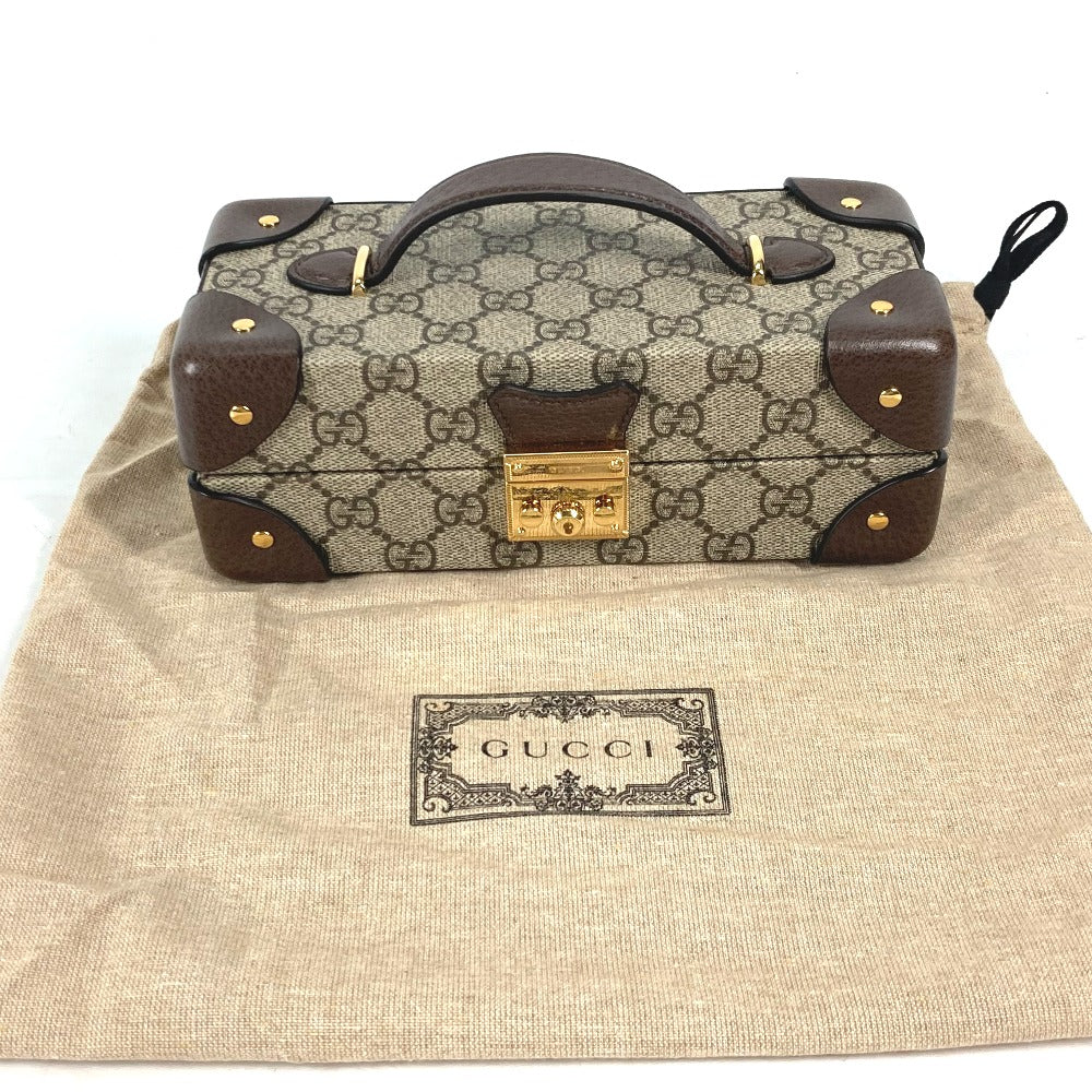 dustbag Gucci GG Supreme Canvas Beige Leather Padlock Case