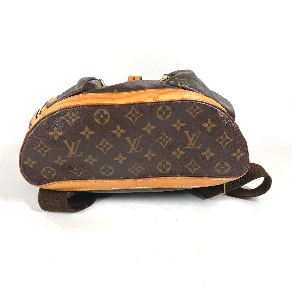 Louis Vuitton monogram backpack on a white background